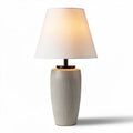 Ceramic table lamp with fabric shade for living room decor 30 x 30 x 50cm